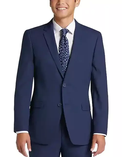 Egara Skinny Fit Men's Suit Separates Jacket Blue/Postman