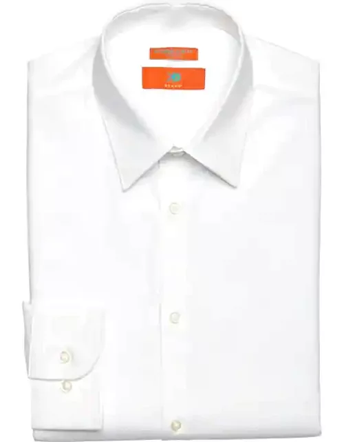 Egara Men's Skinny Fit Dress Shirt White