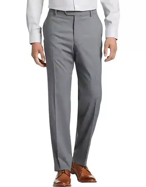 Pronto Uomo Men's Modern Fit Suit Separates Pants Med Gray Solid