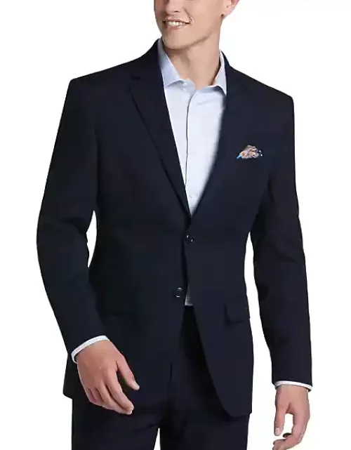 Pronto Uomo Men's Modern Fit Suit Separates Jacket Navy Solid