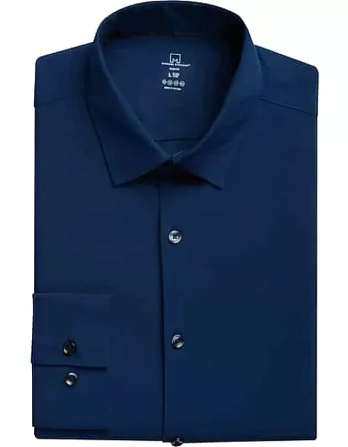 Collection by Michael Strahan Men's Michael Strahan Modern Fit Spread Collar Dress Shirt Navy Solid