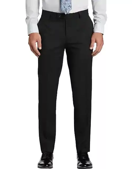 Wilke-Rodriguez Men's Slim Fit Suit Separates Pants Black Grid