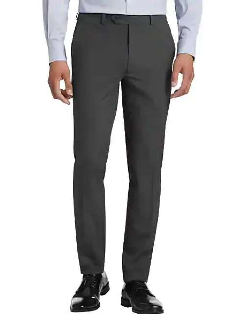 Calvin Klein Men's Jayden Skinny Fit Stretch Dress Pants Charcoal Gray