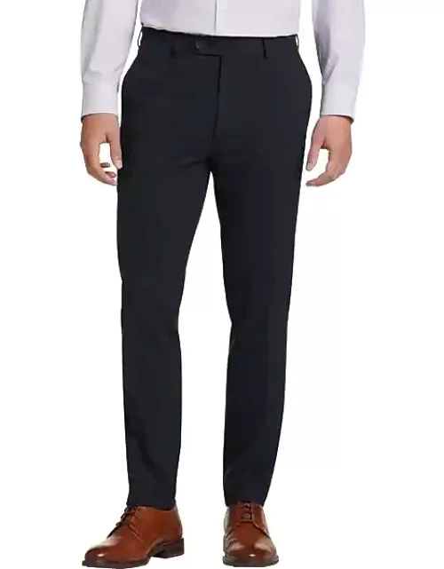 Calvin Klein Men's Jayden Skinny Fit Stretch Dress Pant Navy Solid