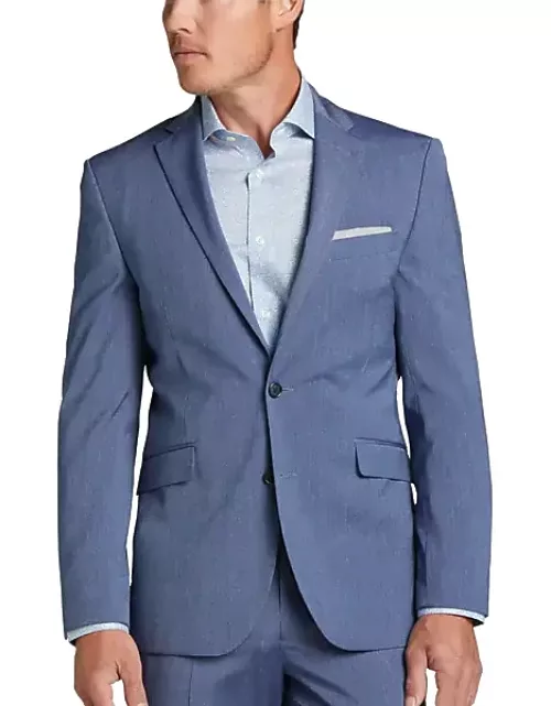 Wilke-Rodriguez Men's Slim Fit Suit Separates Denim Jacket Denim Blue