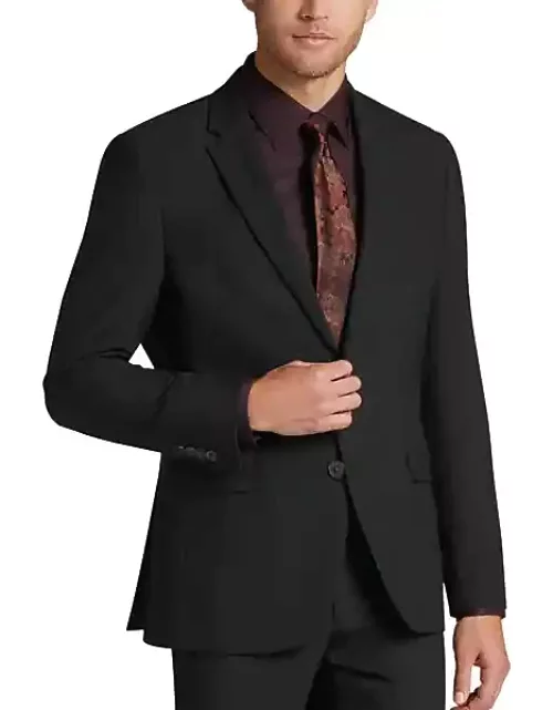 Egara Skinny Fit Men's Suit Separates Jacket Black Solid