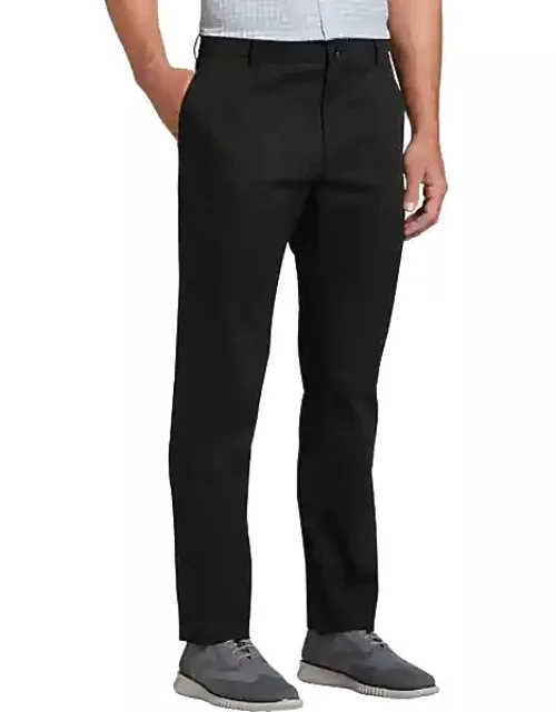 Collection by Michael Strahan Men's Michael Strahan Modern Fit Flex Dress Pants Black Solid