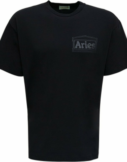 Aries No Problemo Black T-shirt In Jersey Man
