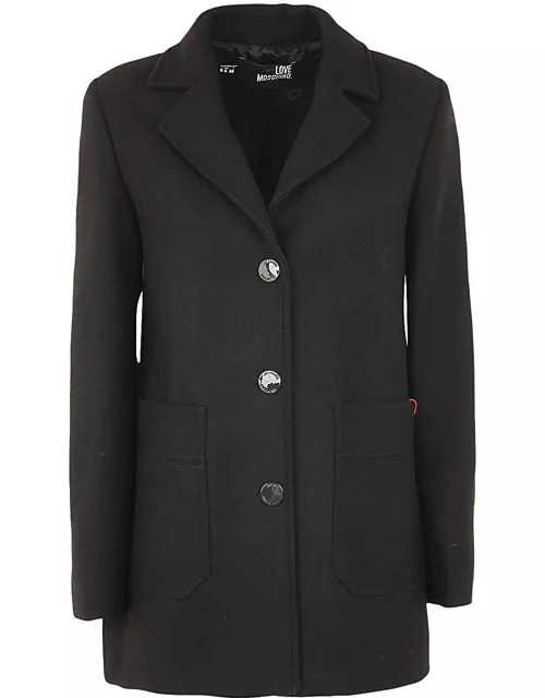 Love Moschino Pocket Patched Single Breasted Blazer
