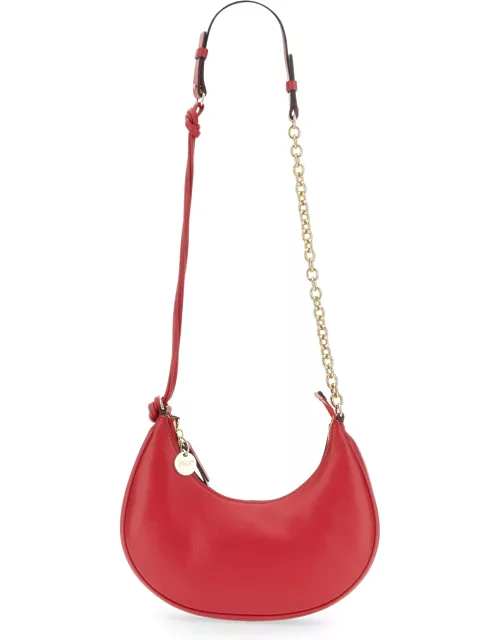 red (v) shoulder bag " to the moon and red"