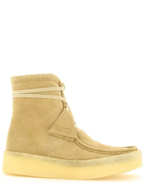 CLARKS WALLABEE CUP LACE-UP ANKLE BOOT