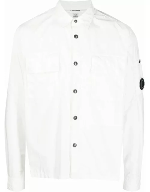 C.P COMPANY Poplin Utility Shirt White