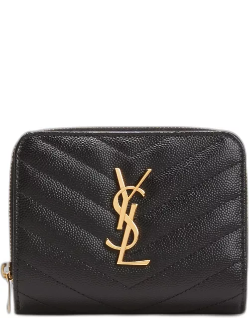 YSL Quilted Bifold Compact Wallet