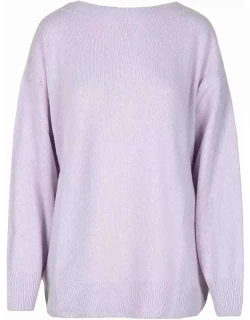 Fuzzi Womens Lilac Sweater