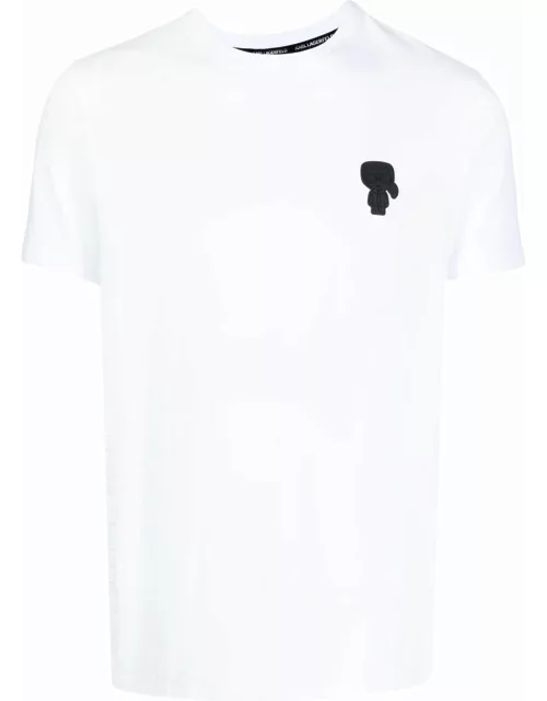 KARL LAGERFELD Karl badge T-shirt Regular Fit White