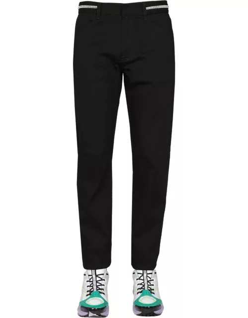 givenchy slim fit jeans with metallic detail