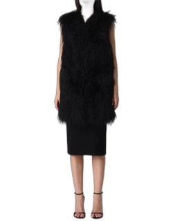 Fur Coats BOUTIQUE MOSCHINO Woman colour Black