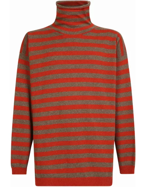 Lardini Alpaca Wool- Blend High Neck Sweater