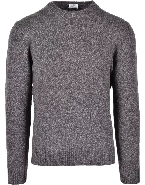 Luigi Borrelli Mens Brown Sweater