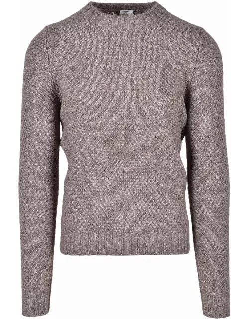 Luigi Borrelli Mens Taupe Sweater