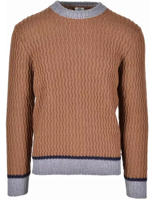 Luigi Borrelli Mens Brown Sweater
