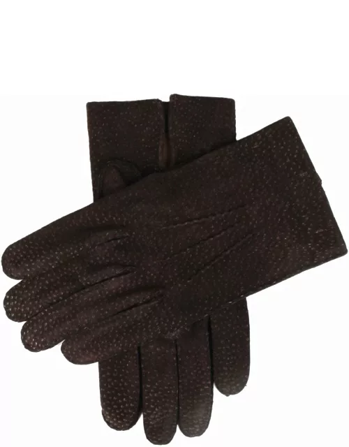 Dents Men'S Heritage Handsewn Silk-Lined Leather Gloves In Graphite