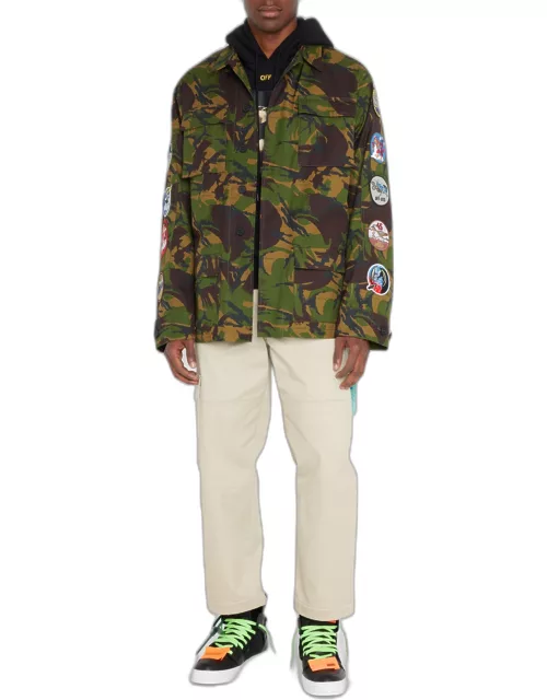 Men's Camo Multi-Patch Arrow Field Jacket
