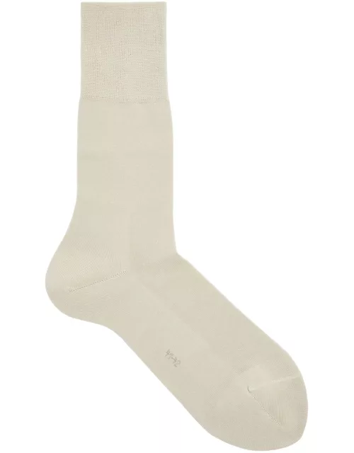 Falke Tiago Cotton-blend Socks - Ecru - 7 8 (IT41-42)