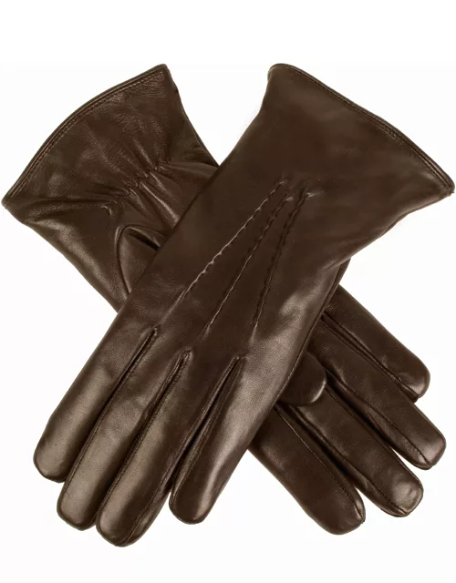 Dents Women'S Heritage Fur-Lined Leather Gloves In Mocca