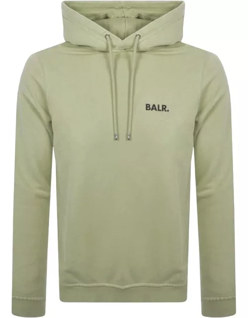 BALR Straight Small Brand Logo Hoodie Green