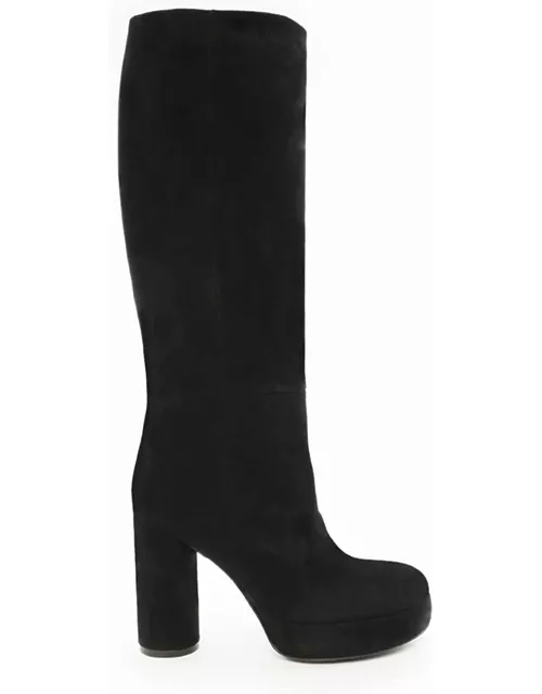 Vic Matié Ducky High Suede Boots With Platfor