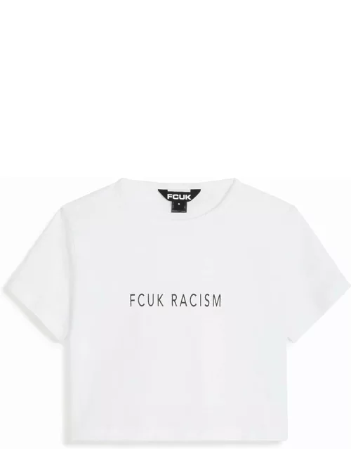 FCUK Racism Crop Top