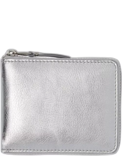 Men's Metallic Leather Zip Wallet