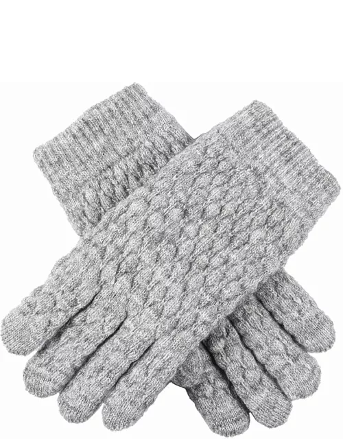 Dents Women'S Bubble Texture Knit Glove In Dove Grey