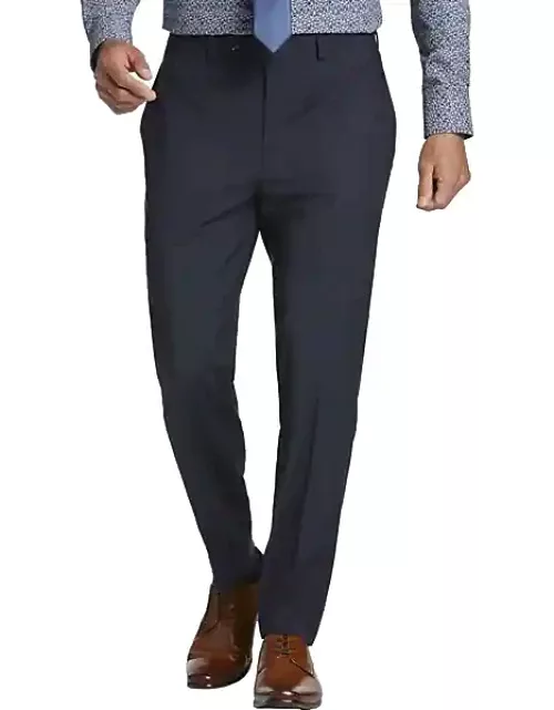 Calvin Klein Slim Fit Men's Suit Separates Pants Navy Solid