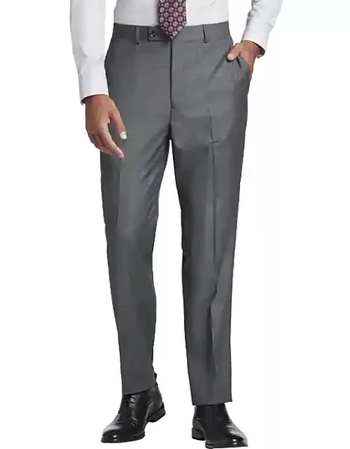 Calvin Klein Slim Fit Men's Suit Separates Pants Gray Sharkskin