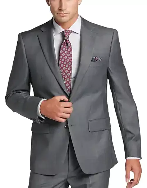 Calvin Klein Slim Fit Men's Suit Separates Jacket Gray Sharkskin