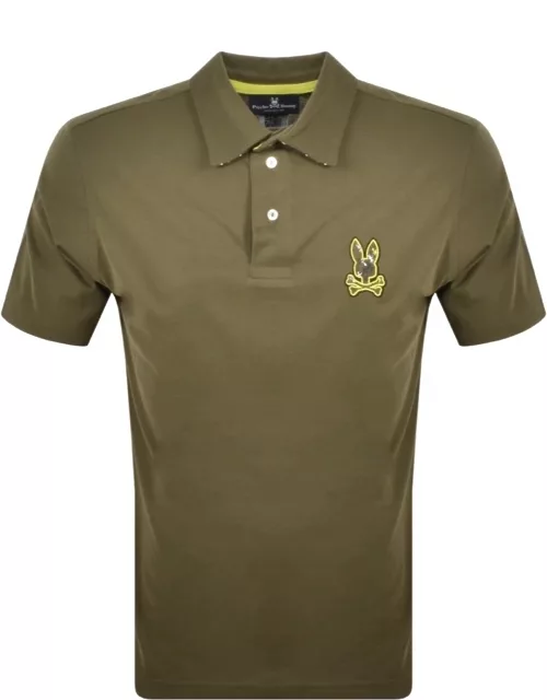 Psycho Bunny Logo Short Sleeve Polo Shirt Green