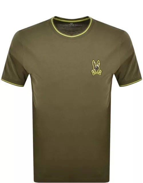 Psycho Bunny Logo Crew Neck T Shirt Green
