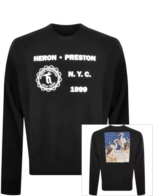 Heron Preston Medieval Heron Sweatshirt Black