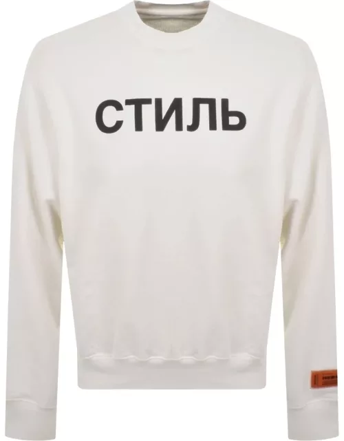 Heron Preston CTNMB Sweatshirt White