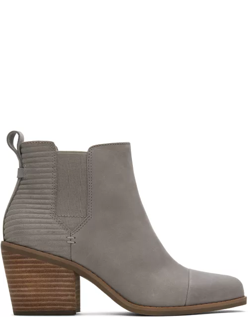 TOMS Women's Grey Everly Leather Suede Boot