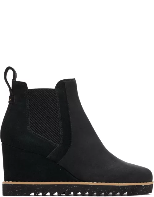 TOMS Women's Black Maddie Leather Suede Boot