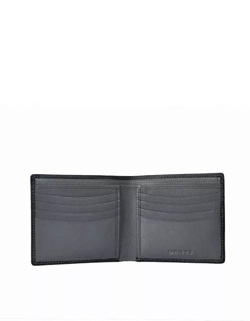Dents Smooth Nappa Leather Billfold Wallet With Rfid Blocking Technology In Black/slate