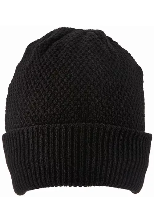 Dents Men'S Honeycomb Knit Beanie Hat In Black