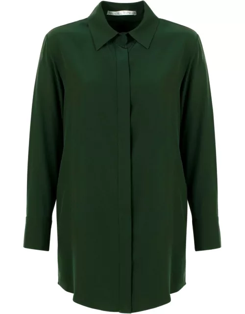 Natalie Chapmann Relaxed Fit Dress Shirt with Side Pocket