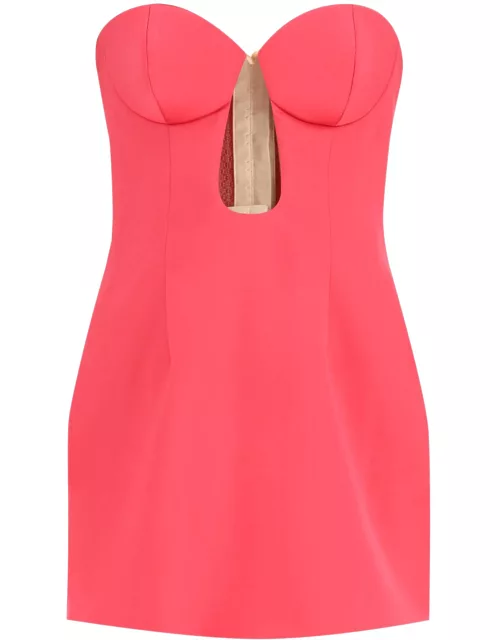 MAGDA BUTRYM BUSTIER MINI DRESS WITH CUT-OUT