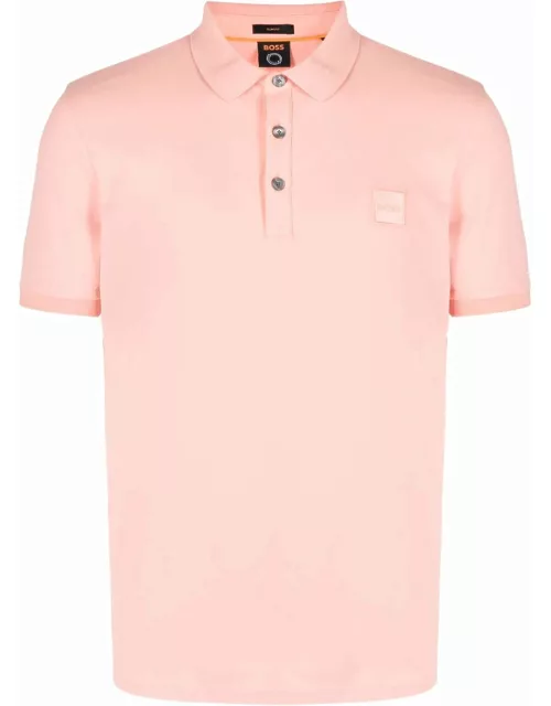 BOSS Short-Sleeved Slim FIt Polo Shirt Pastel Red