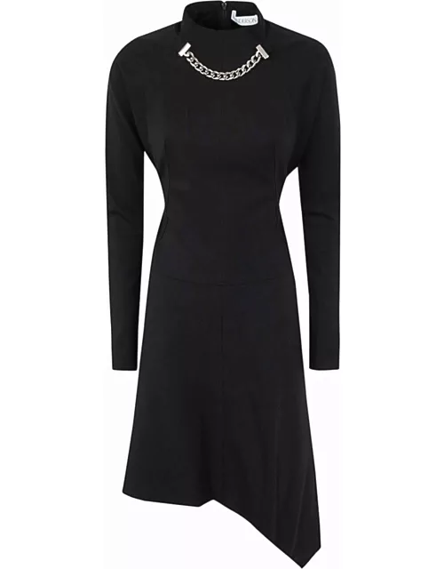 J.W. Anderson Neck Chain Long Sleeve Dres