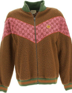 Gucci Faux Fur Zip-up Jacket